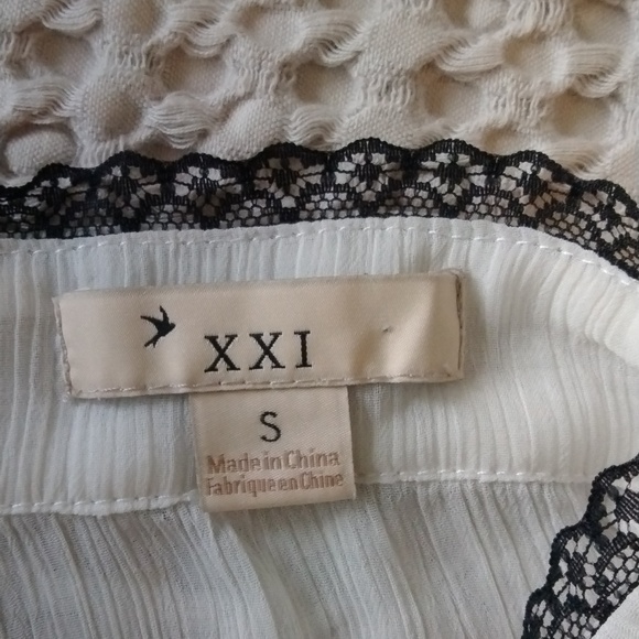 Bundle: 2 sheer tops XXI and Express - Picture 7 of 12